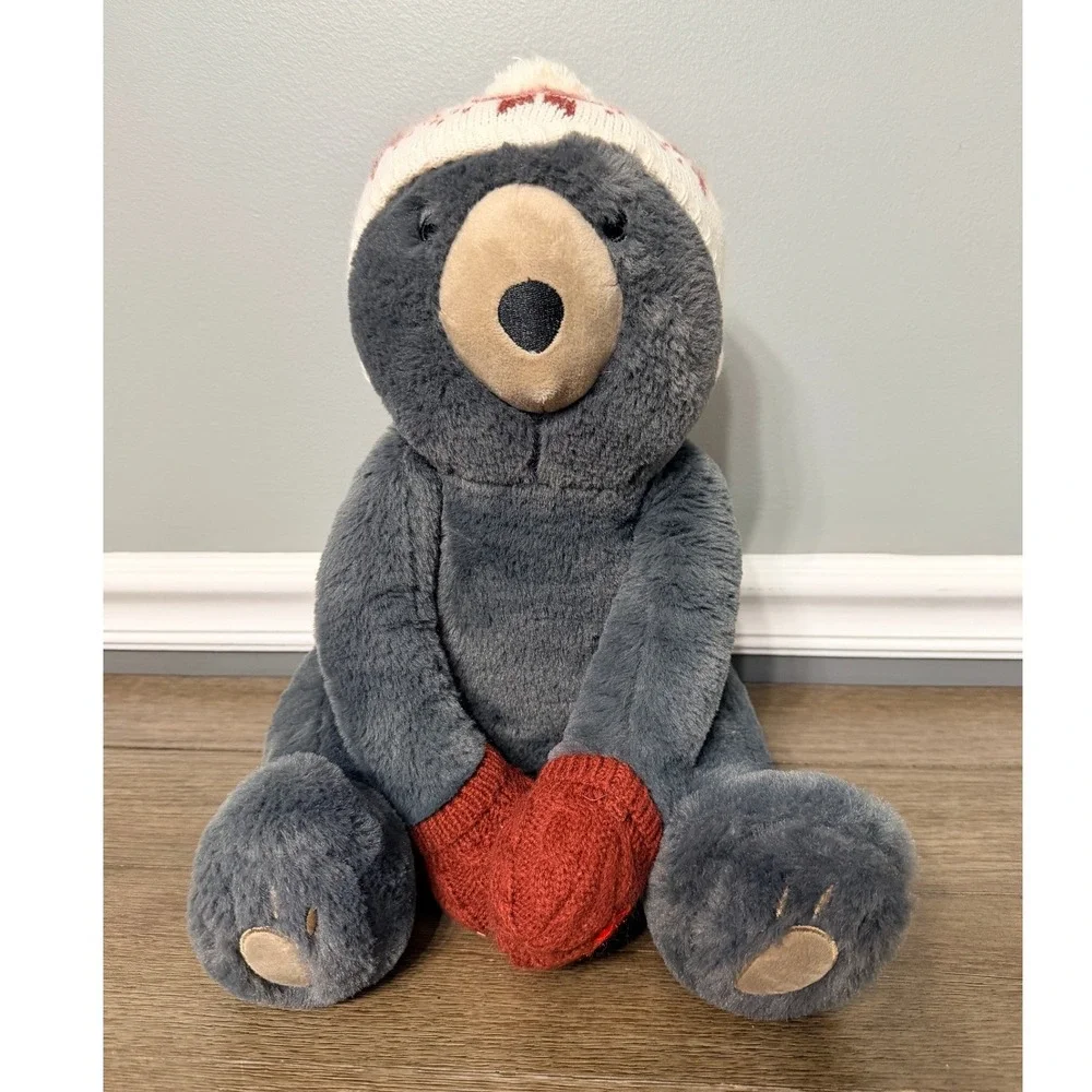 Justice Winter Holiday Grey Bear‎ Plush